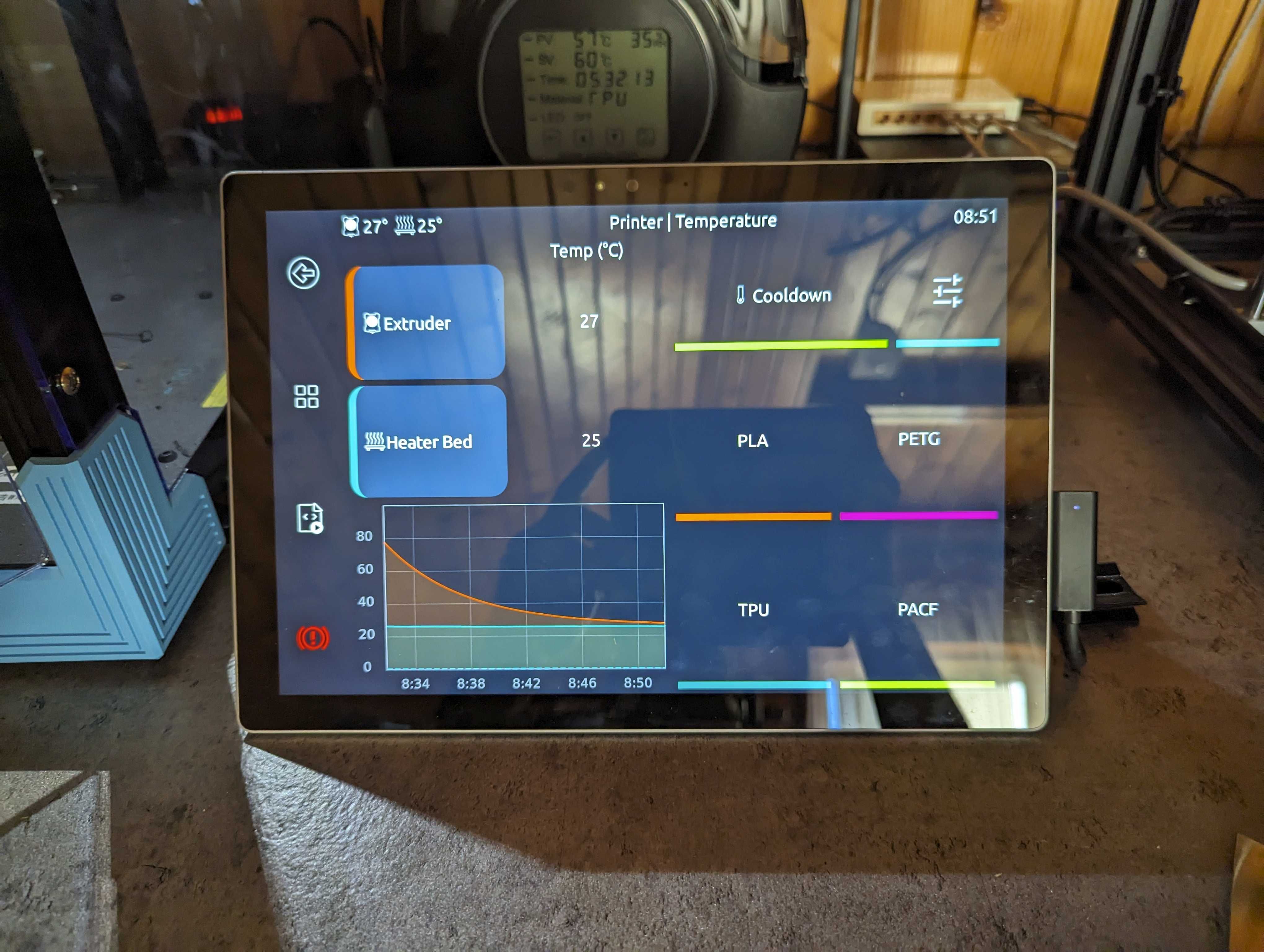 Surface Pro 4  Klipper drukarka 3D kontroler kompute zamiast Raspberry