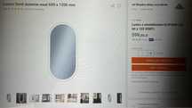 Lustro Venti Owal Led  60x120