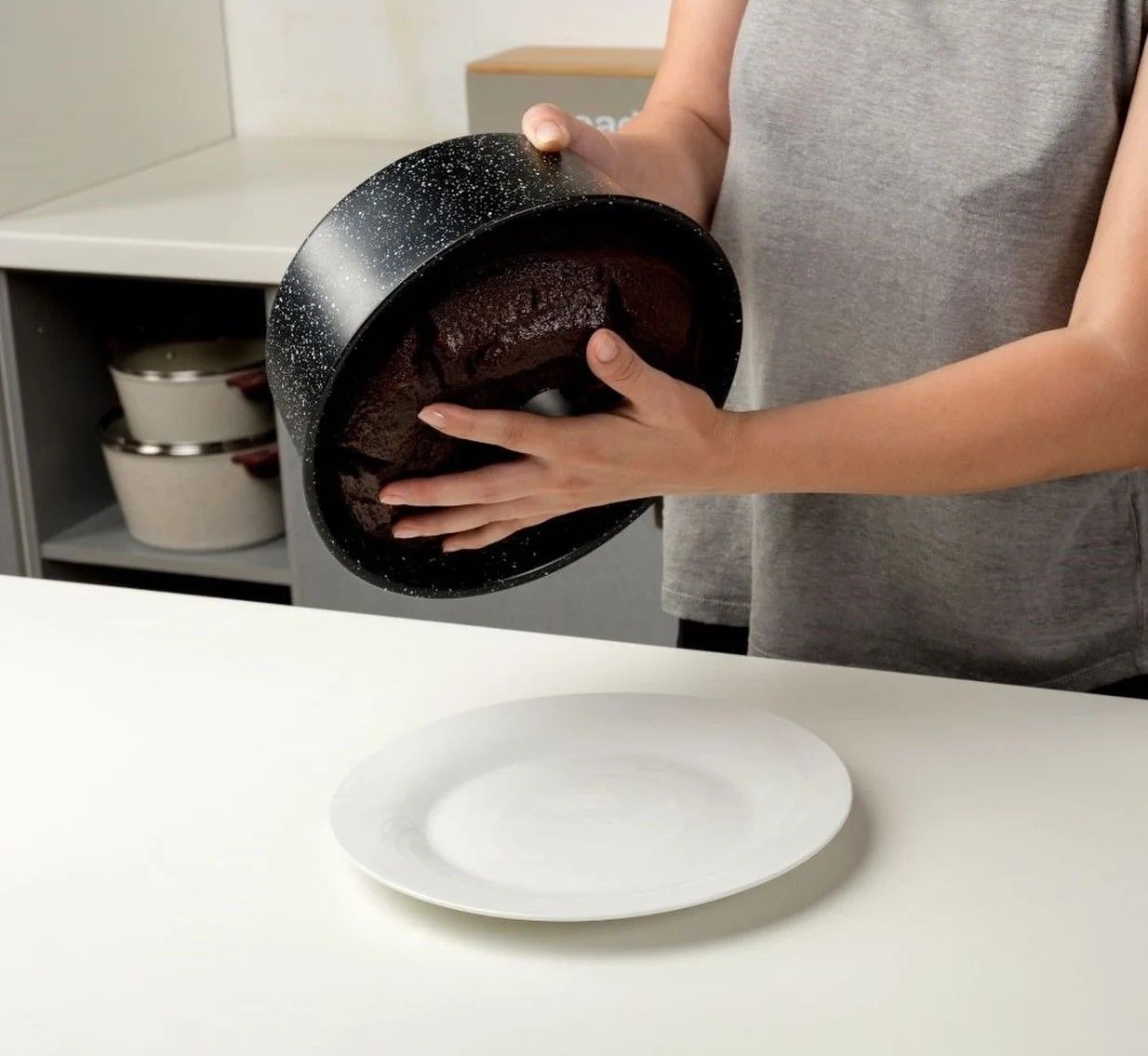 Forma Foremka Do Babki Ciasta Granitowa Z Kominem Kominowa 25 Cm