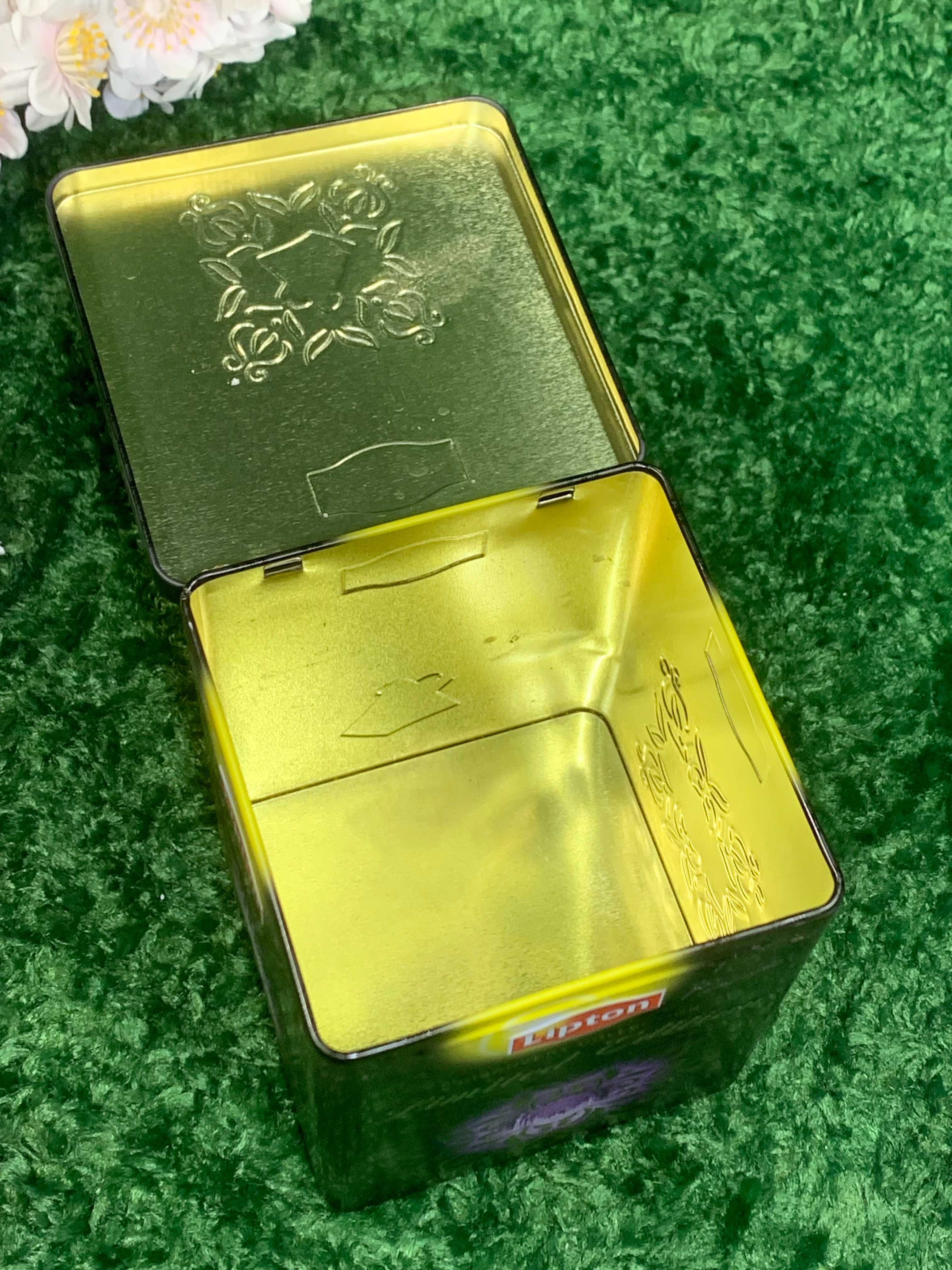 Банка большая металлическая Lipton для хранения чая и прочего