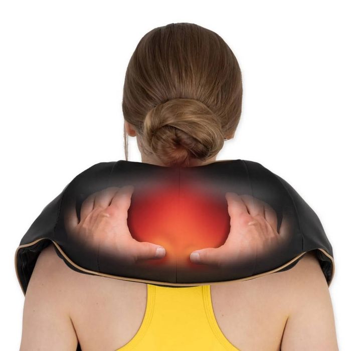Накидка-масажер 4FIZJO Shiatsu Ultra+ для шиї та спини, акумуляторний)