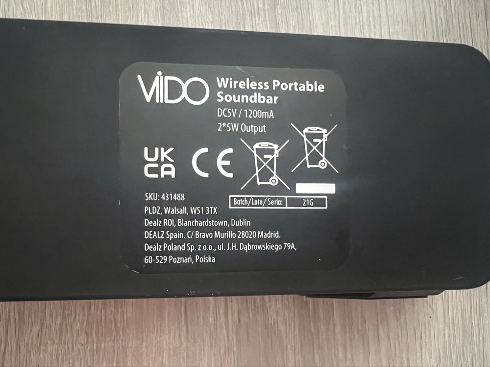 Głośnik Bluetooth radio Vido