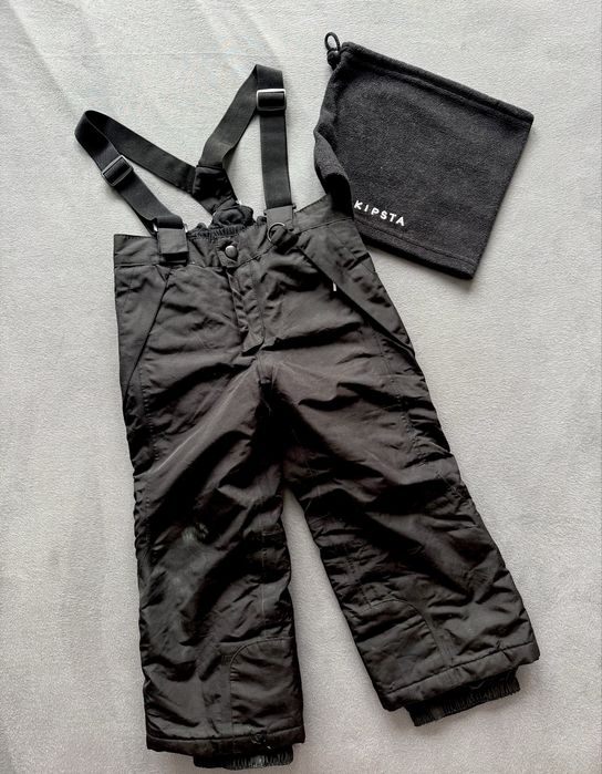 Spodnie narciarskie Lupilu 98/104 plus komin Kipsta