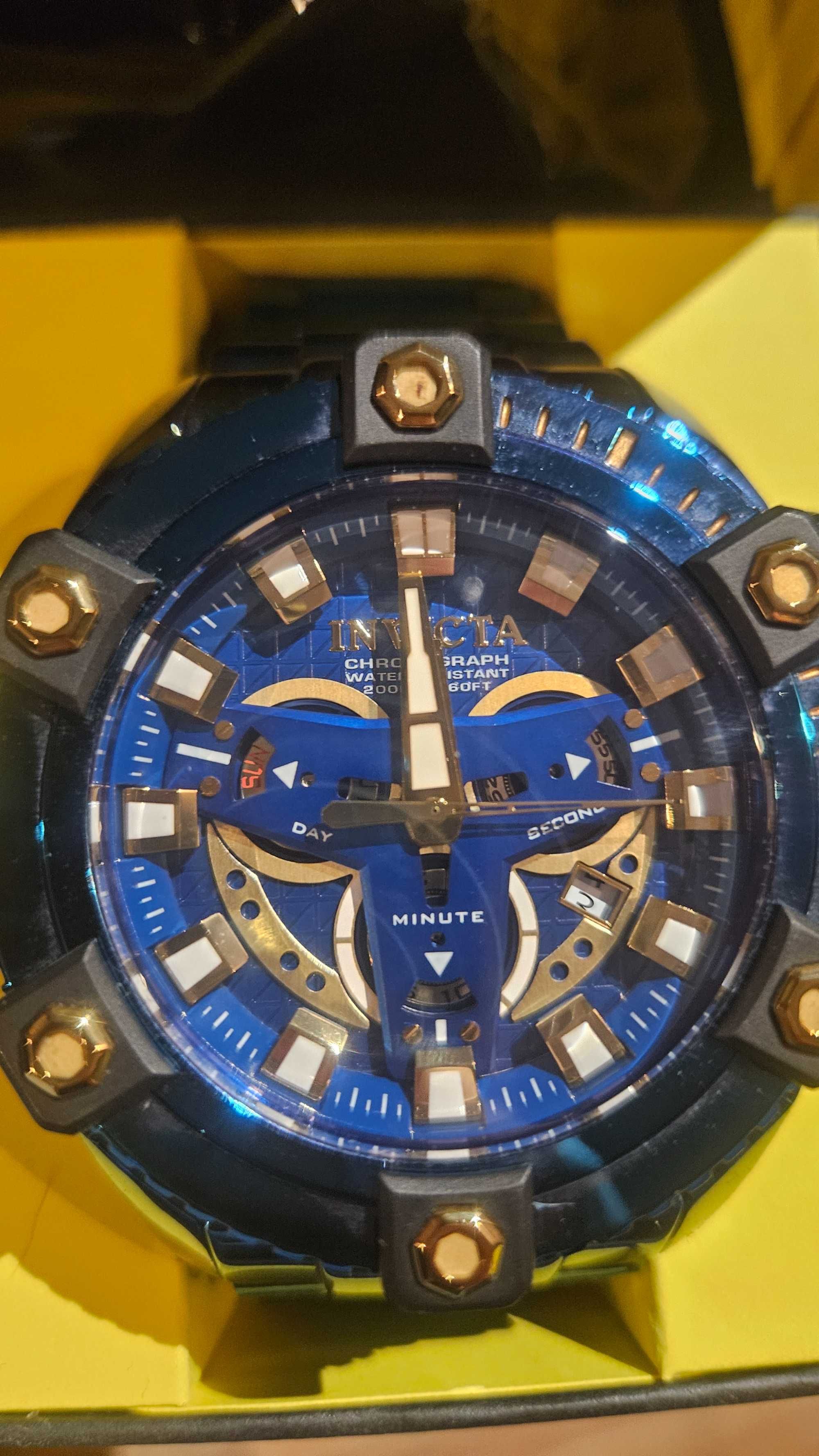 Oryginalny zegarek Invicta Coalition Forces Niebieski/Stal 55 mm 27741
