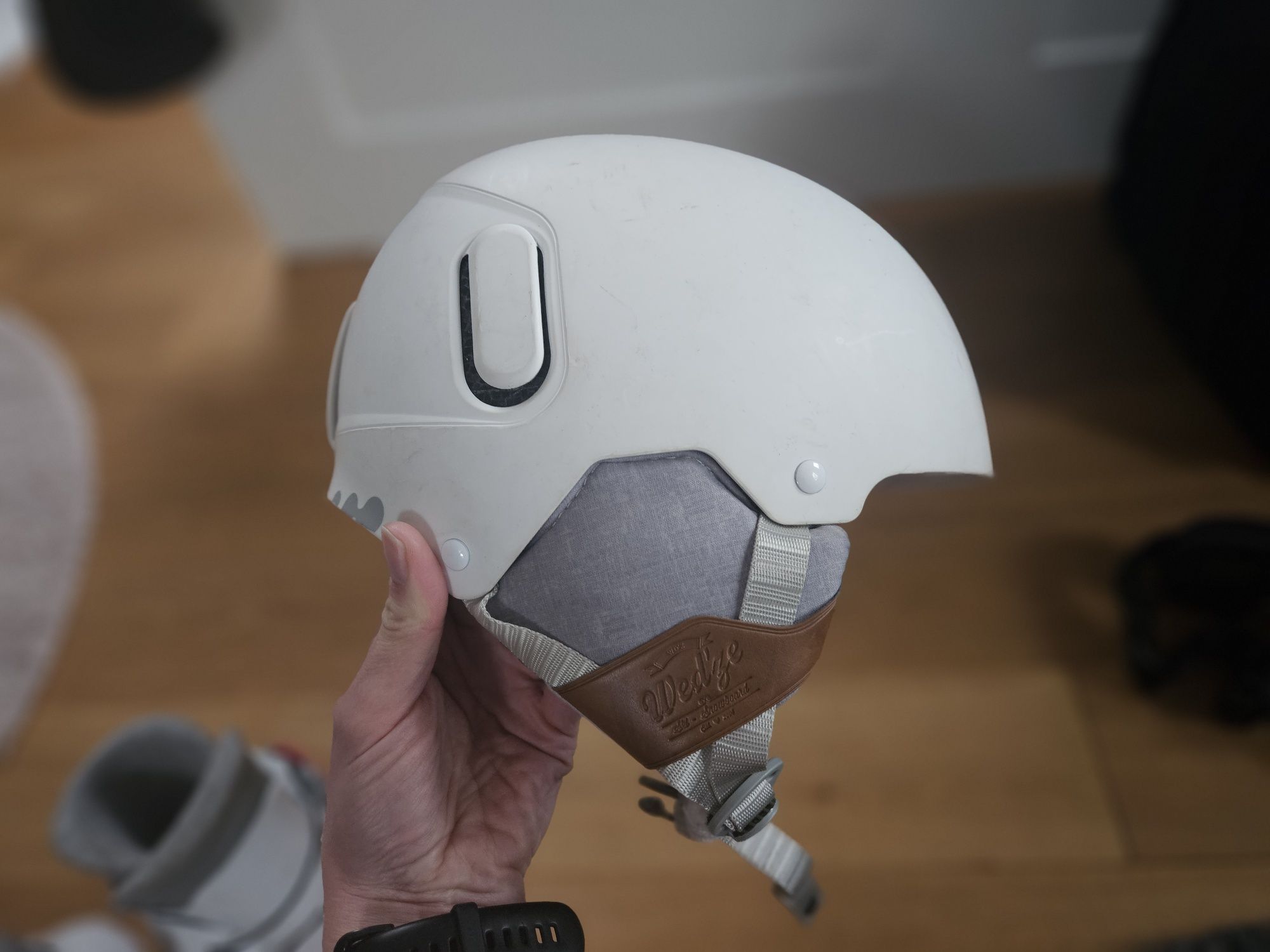 Kask na narty, snowboard dziecięcy ocieplany, M