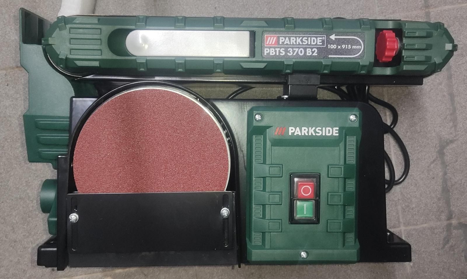 Lixadora cinta e rolo Parkside (nova + garantia)