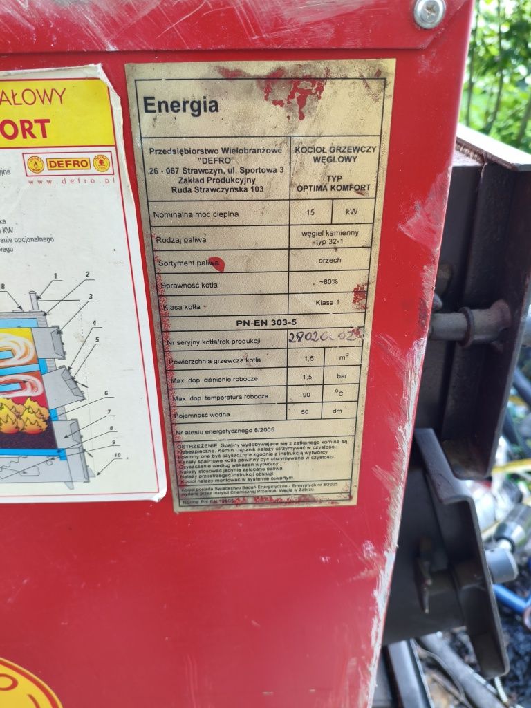 Piec  Defro 15 kW