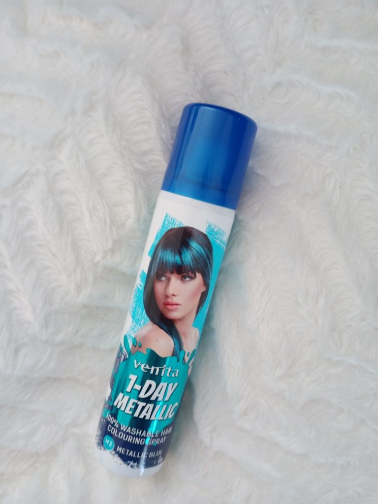 Spray koloryzujący 1 day Metallic blue venita

50 ml

Odcień metalic b