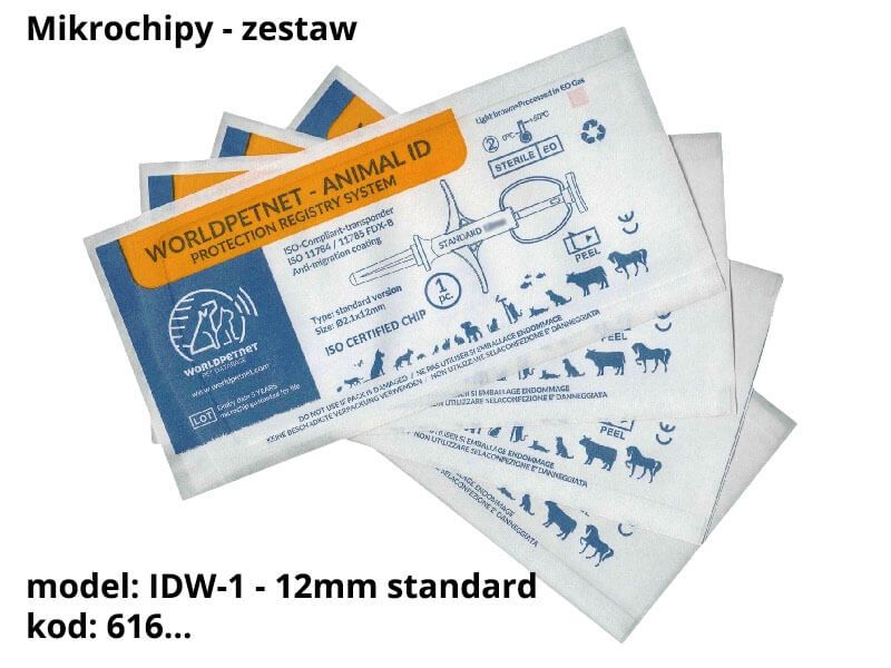 Mikrochip RF-IDW-1 (kod 616) 12mmx2.1mm - zestaw 20 sztuk
