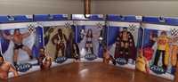 3 figuras elite wwe wrestling selados nas caixas