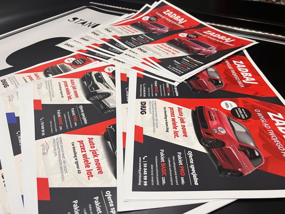 Naklejki Etykiety Ulotki Plakaty Drukarnia Projekty reklama