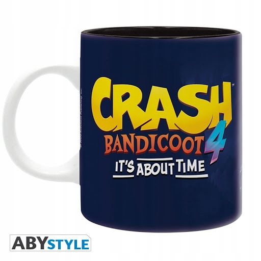Kubek Ceramiczny 3D Crash Bandicoot 4 It's About Time Czarny