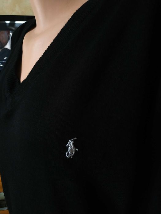 Чорний светр джемпер для підлітка polo ralph lauren бавовна 100% XL