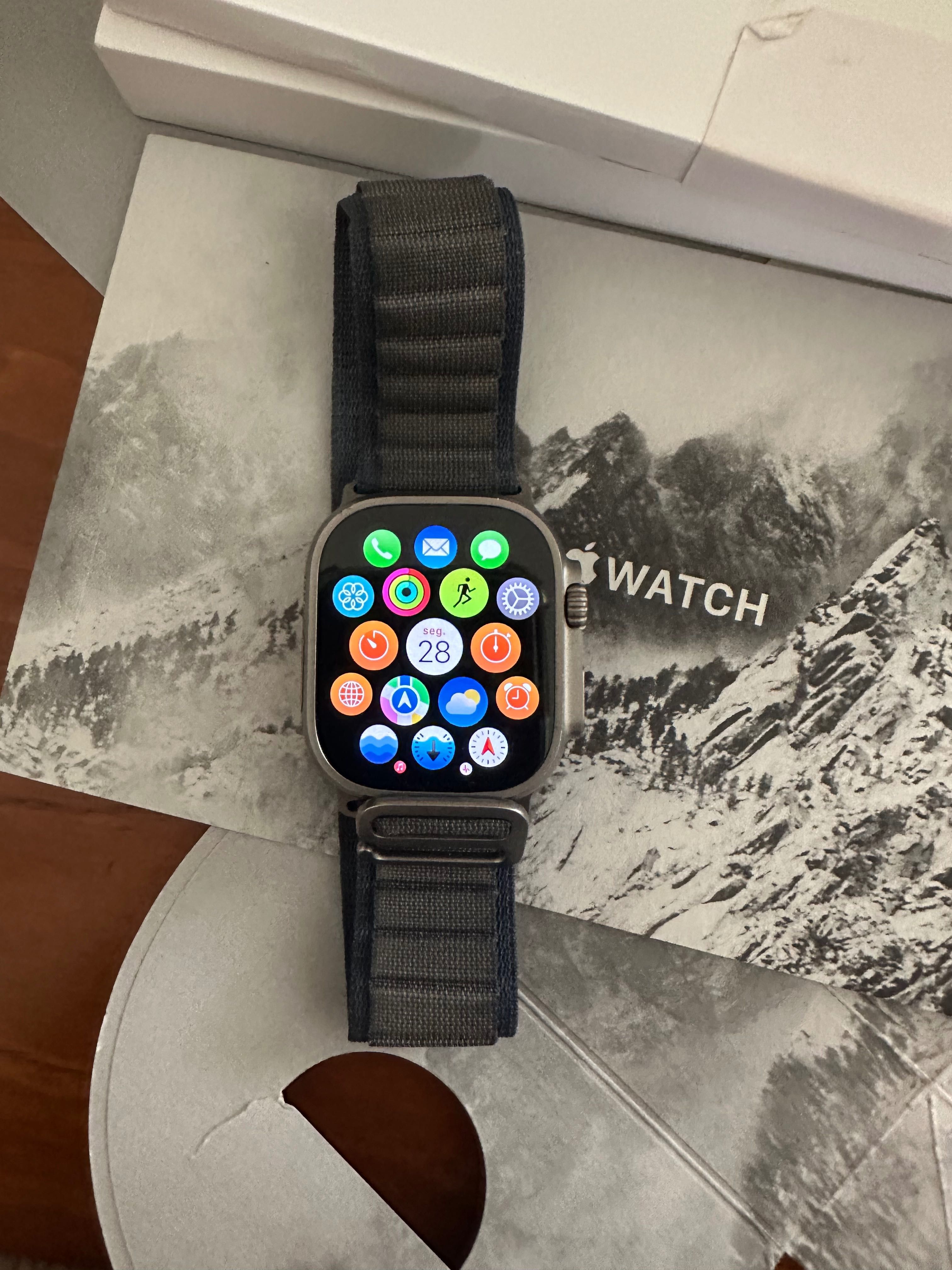 Smart Apple Ultra 2 GPS + Cellular 49 mm - Titânio