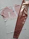 T-shirt H&M bawełna róż