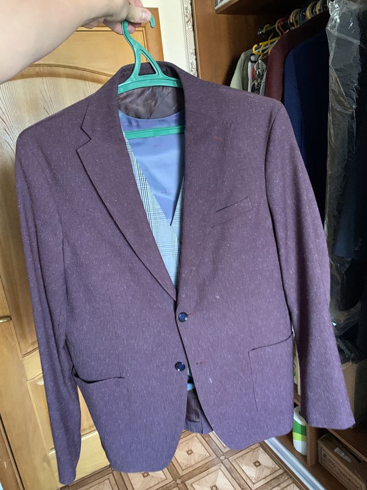 Фіолетовий (баклажанові) чоловічий піджак