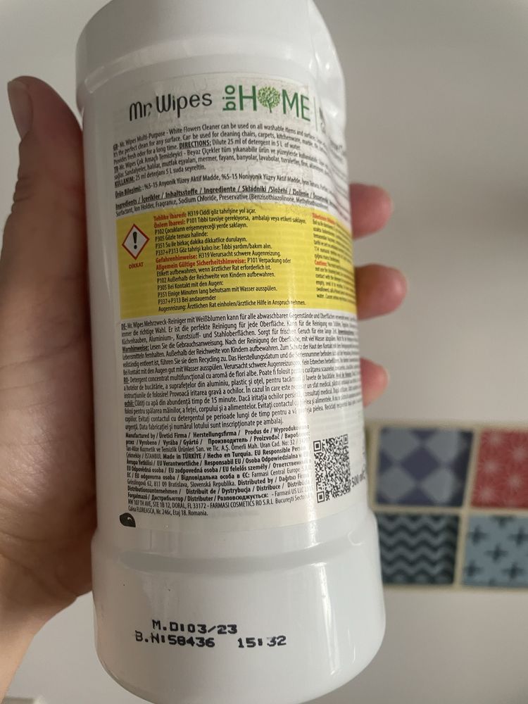 Концентрований мультифункціональний очищувач Farmasi Mr. Wipes