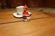 Świecznik świąteczny porcelanowy