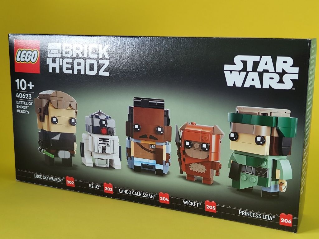 LEGO 40623 Star Wars Brickheadz Battle of Endor Heroes + Gratis! Nowe!