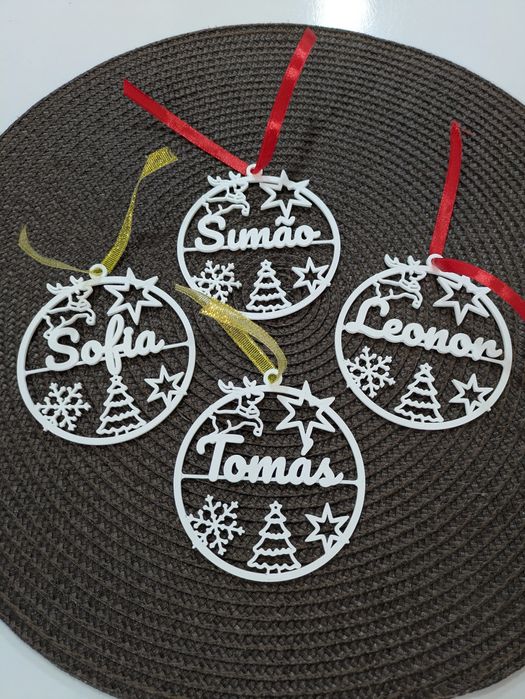 Bolas Natal Personalizadas com nome