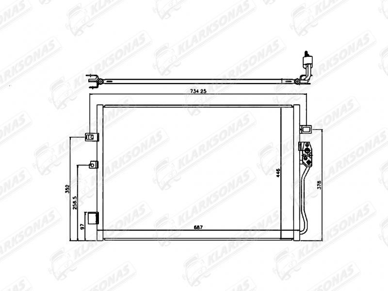 Кондиціонер DODGE JOURNEY, 2009 - 68038239AA