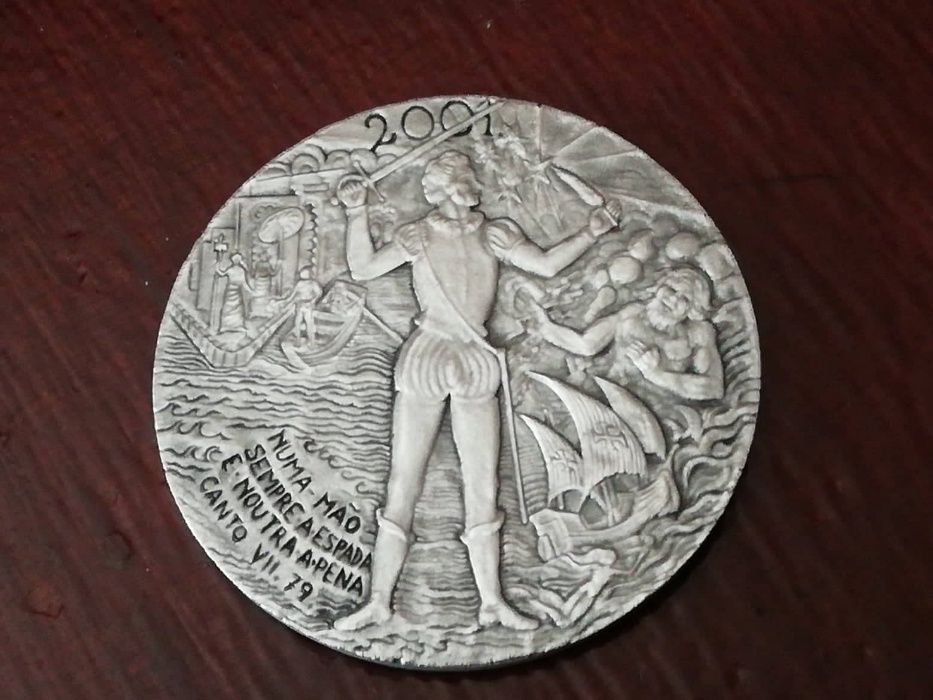 Medalha Camões em prata ano 2001 da Philae