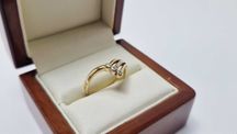 Elegancki złoty pierścionek 3,15g 585 14K R. 17