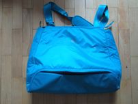 Torba sportowan Adidas niebieska z paskiem