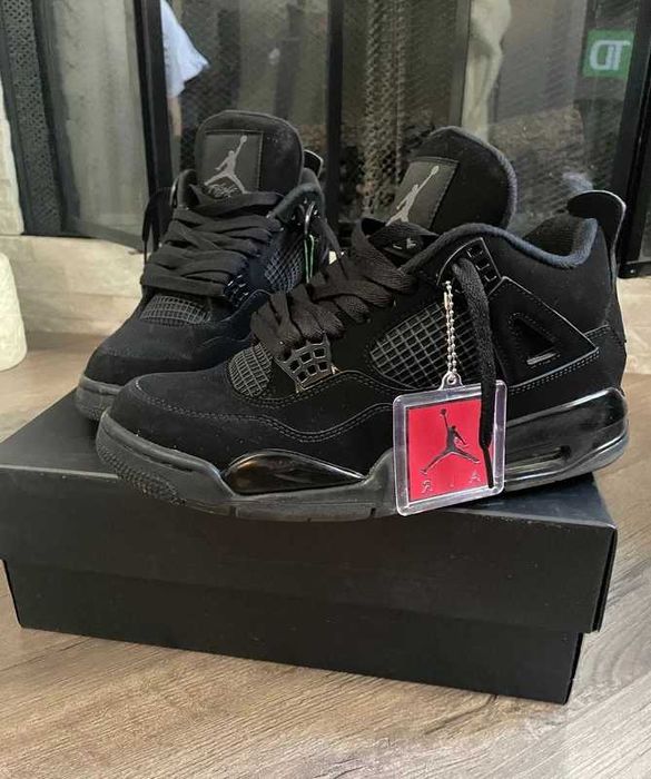 Buty Trampk Jordan 4 Retro Black Cat R.44