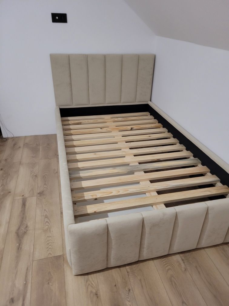 Łóżko tapicerowane, kontynentalne dla dziecka młodzieży 120x200 Nowe P