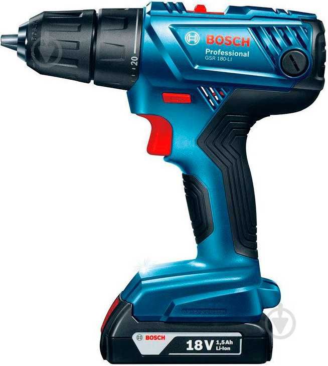 Шуруповерт акумуляторний Bosch Professional GSR 180 LI 06019F8109