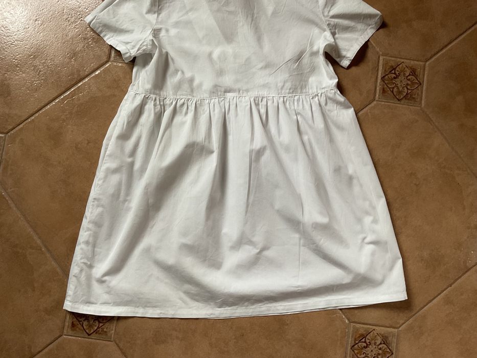 Biała Sukienka H&M 100% Bawełna S