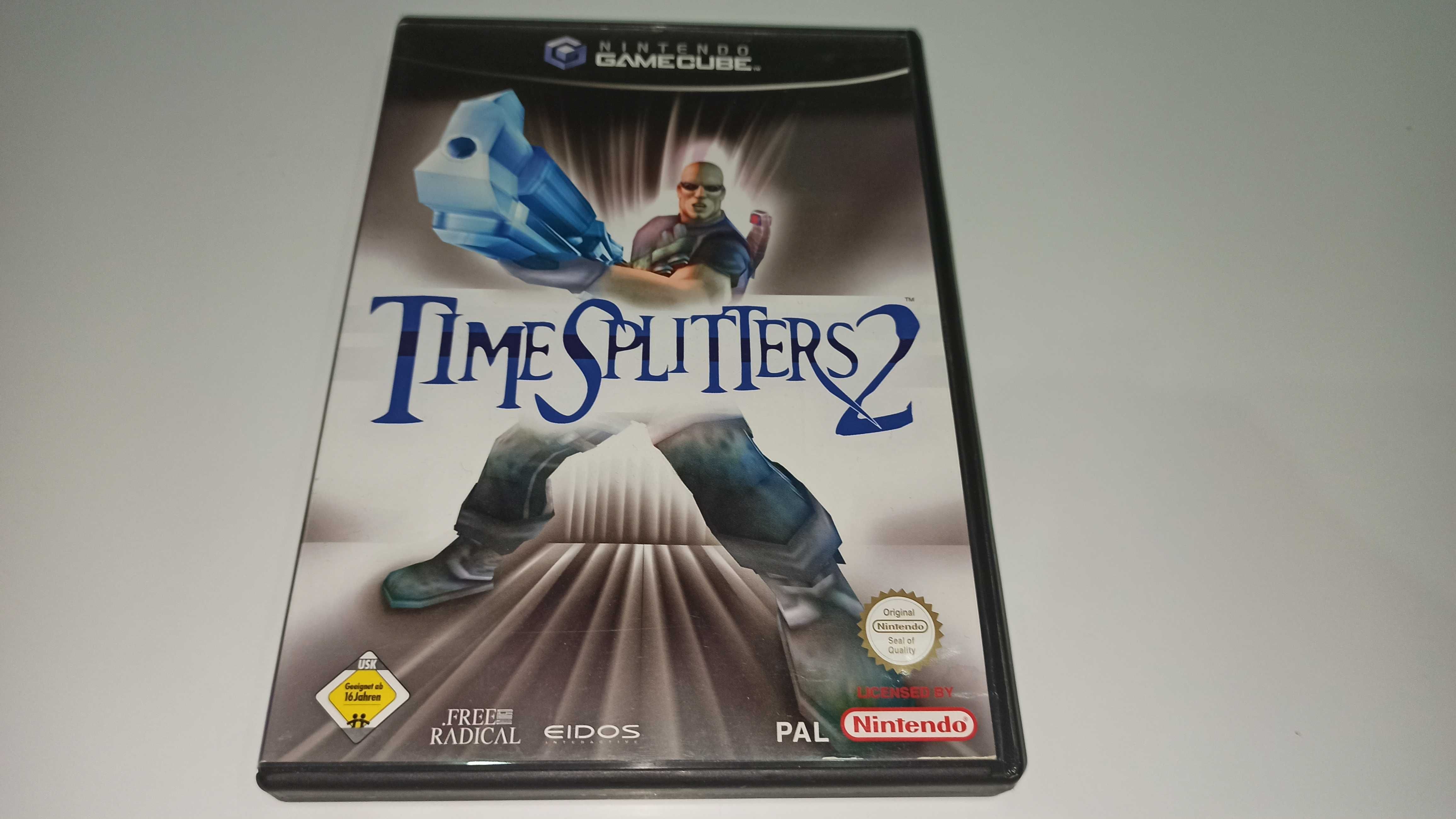 nintendo gamecube TIME SPLITTERS 2 strzelanka z fabułą, zadbana unikat