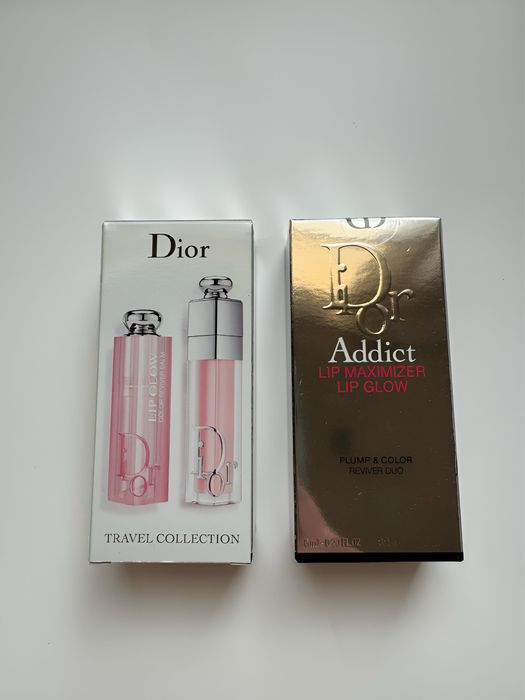 Набір Dior блиск та бальзам 001 pink