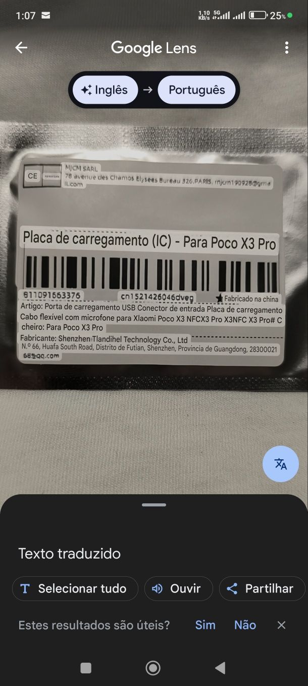 carregamento Cabo flexível com microfone para Xiaomi Poco X3 NFC X3 Pr