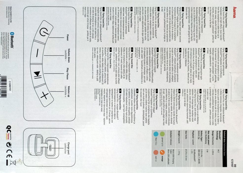 OKAZJA ! Nowy głośnik bluetooth FRISBEE