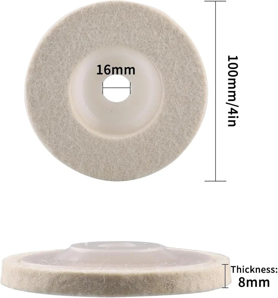 Tarcza polerska 100mm zestaw 10szt N934