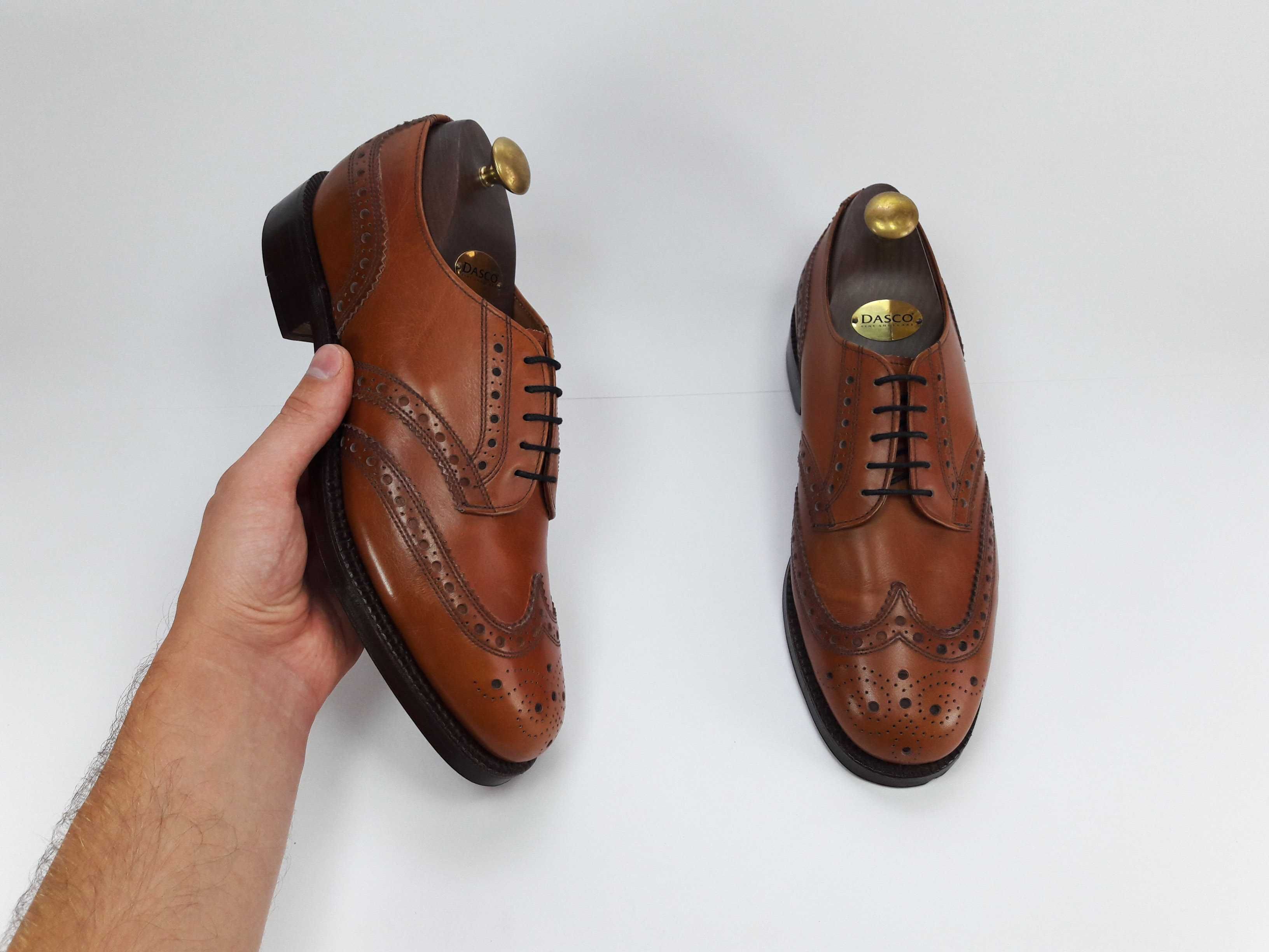 Jones Made in England кожаные туфли броги туфлі 41 42 26.5-27 см