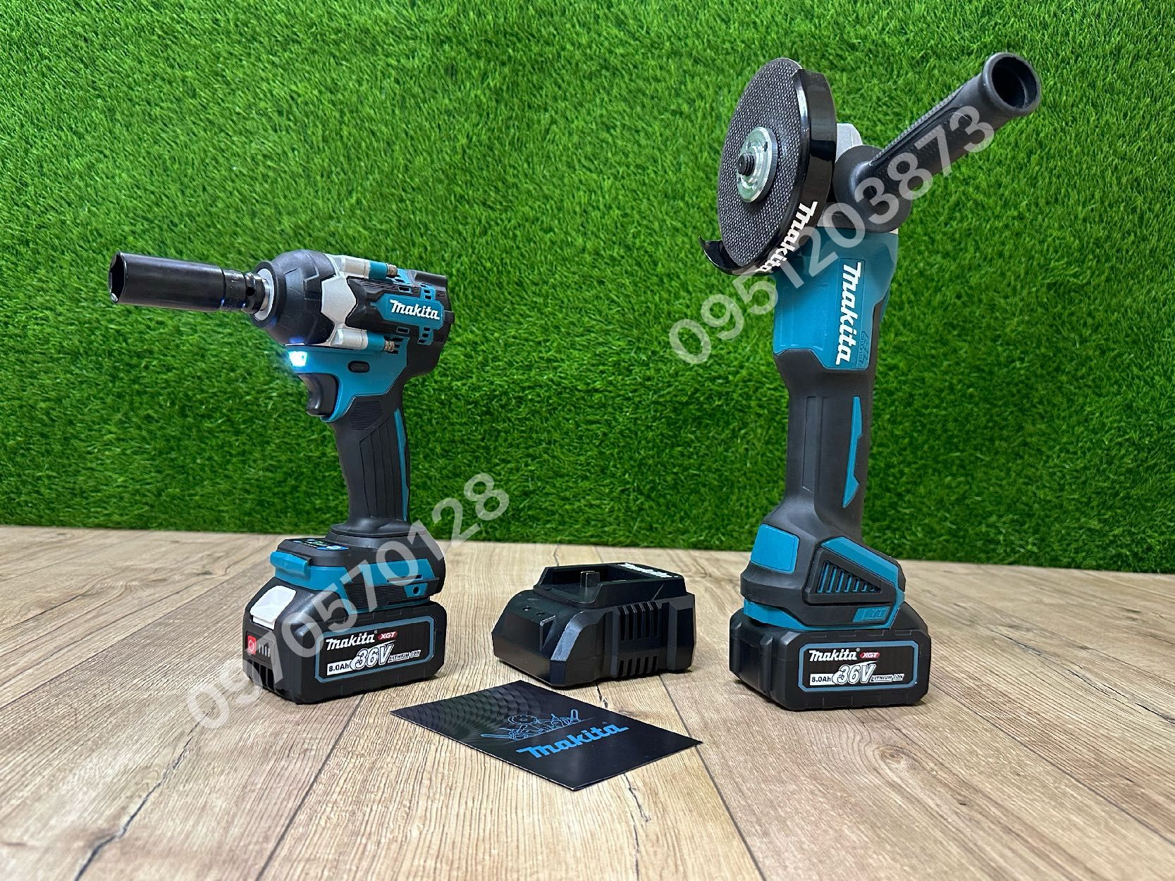 Набор 2/1 Makita Болгарка DGA504 + Гайковерт импакт DTW500 36V 8Ah