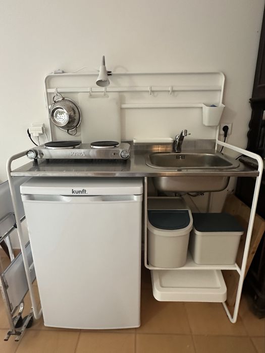 Cozinha IKEA + Frigorífico KUNFT + Fogão Portátil KREA – Novos