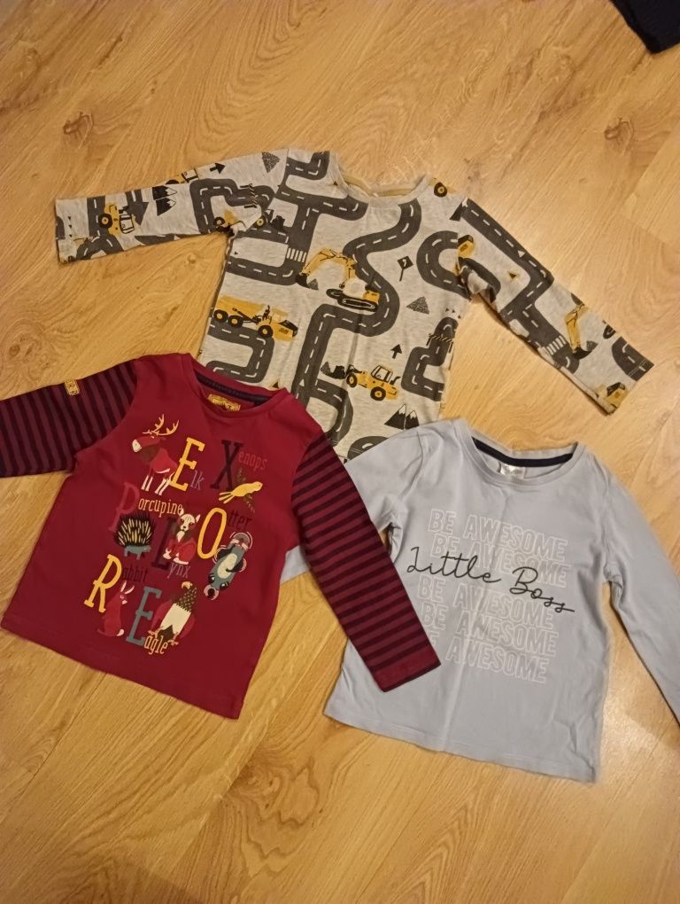 Zestaw bluzek 98 dla chłopca z długim rękawem