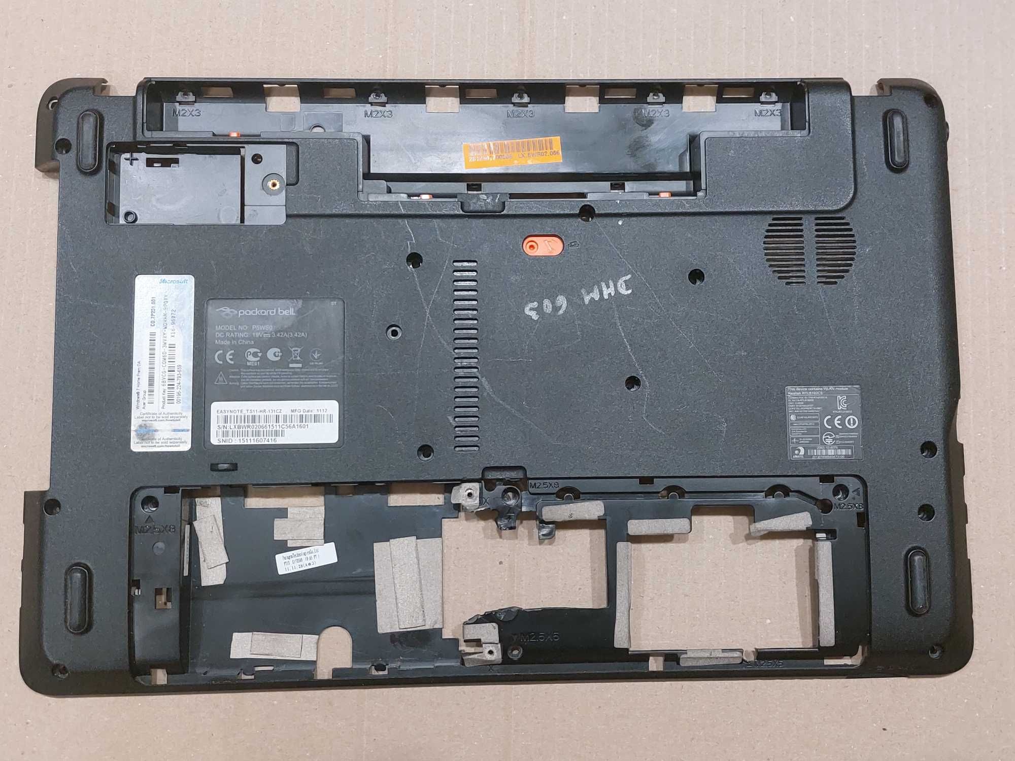 Професійна розбірка ноутбука Packard bell TS11 P5WS0 -MB робоча