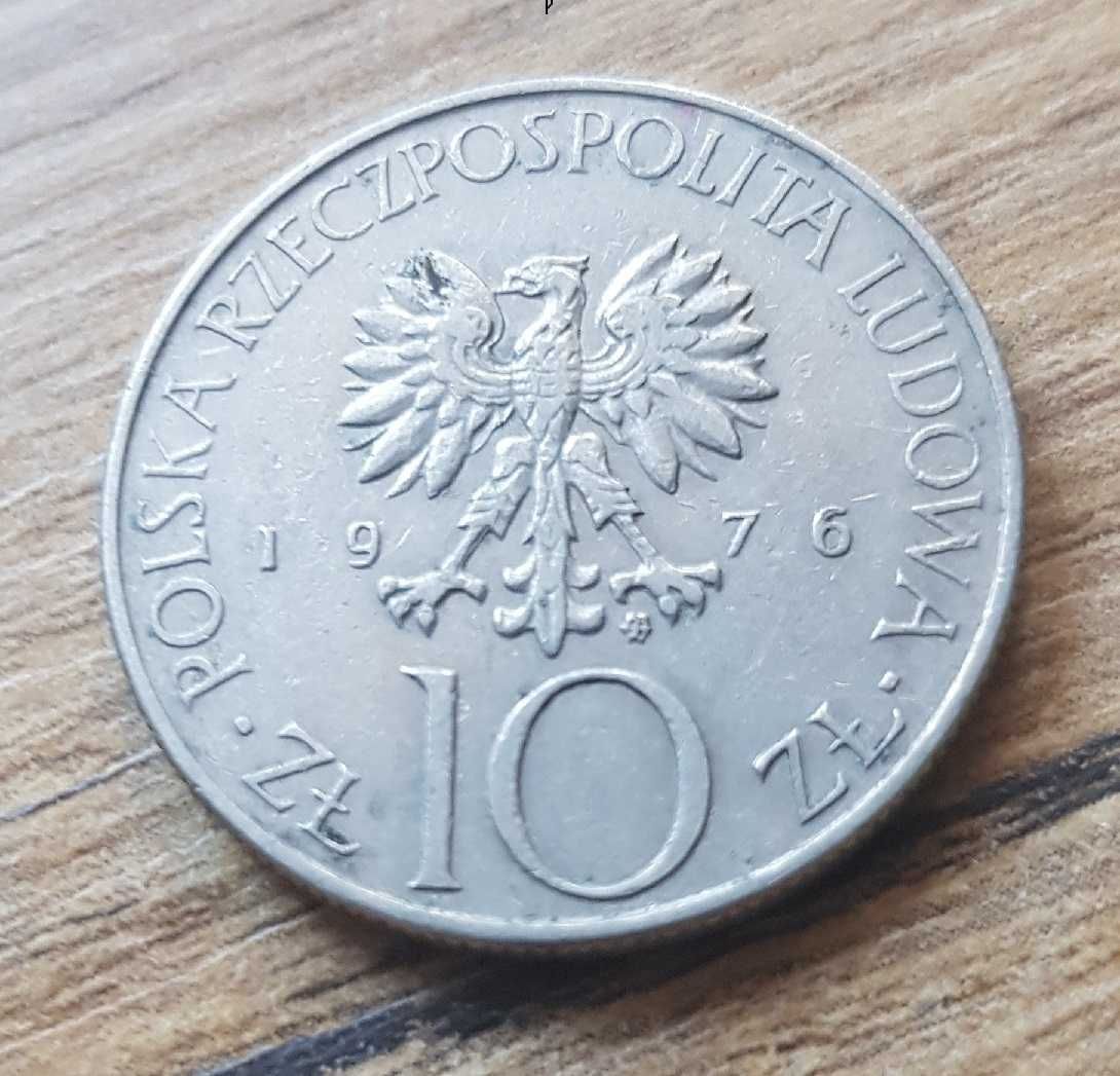 10 złotych Adam Mickiewicz 1976r Typ B ze znakiem mennicy