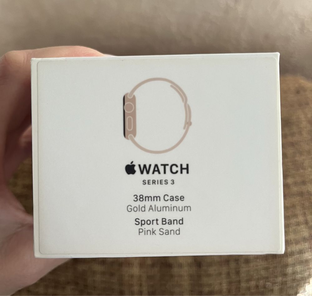 Оригинальный ремешок apple watch 3 38mm M/L pink половина