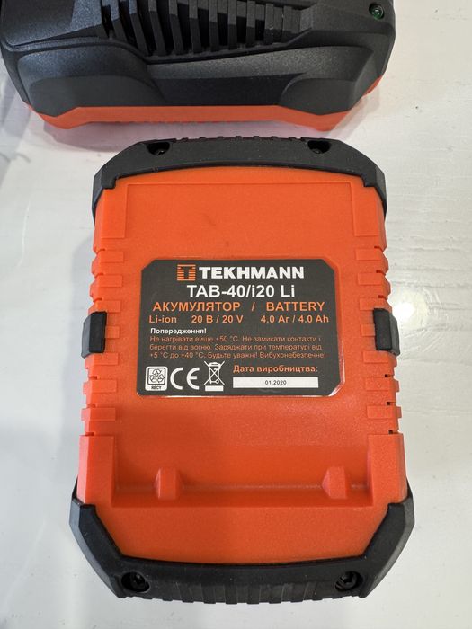 Шлифмашина угловая аккумуляторная Tekhmann TAG-125/i20 kit