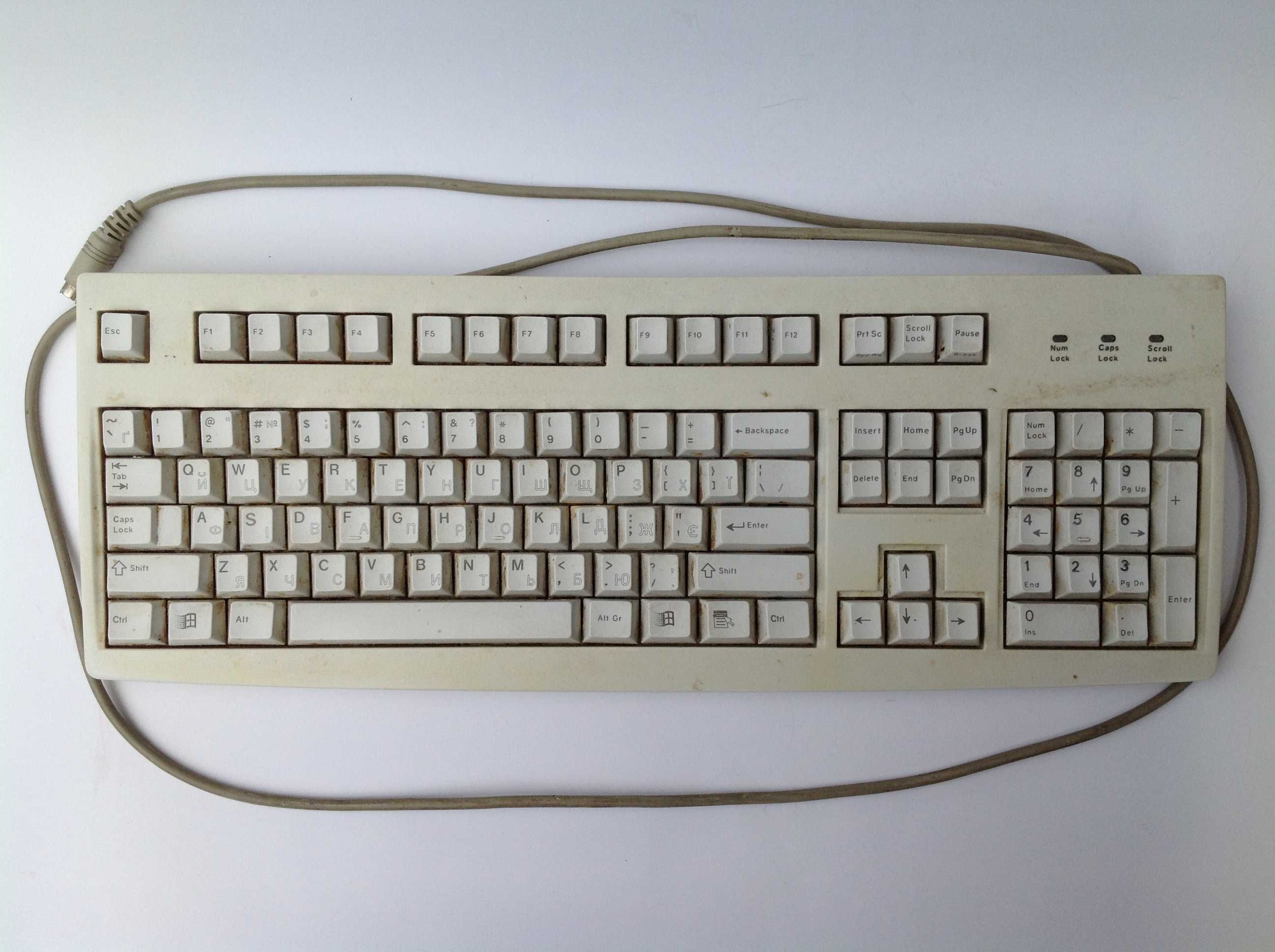 Ретро Клавиатура Cherry Electrical Products USA RS6000 PS/2 проводная