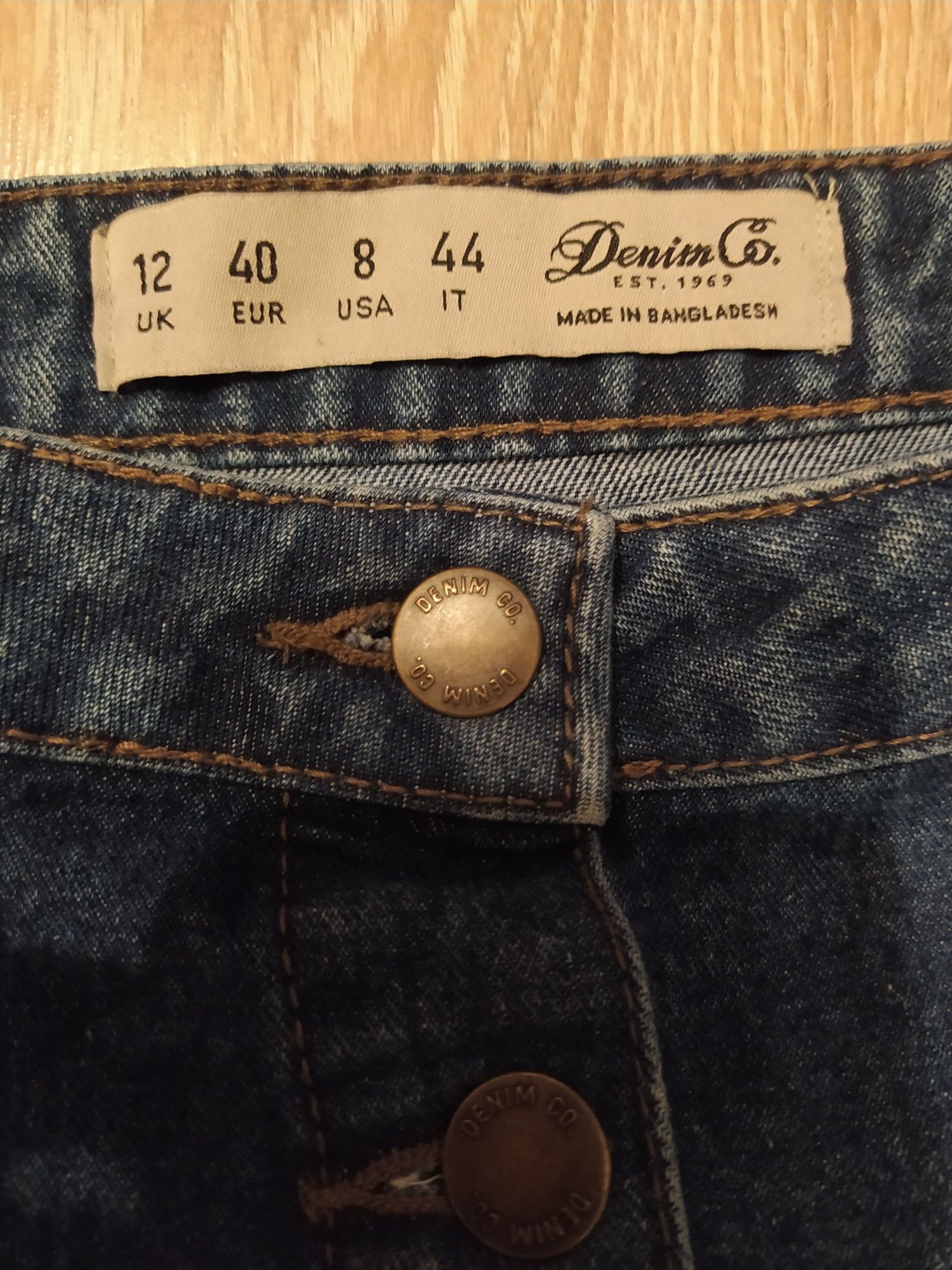 Denim Co. - dżinsowa spódnica, rozmiar 40