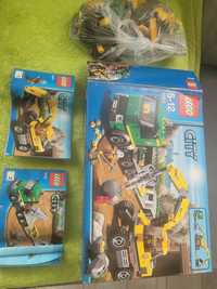 Lego koparka z transportem