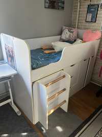Меблі дитячі ліжко-чердак, парта, стелаж, полиця