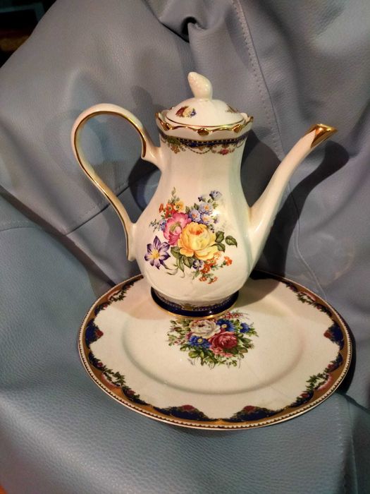 Conjunto louça decorativa casca fina marca limoges